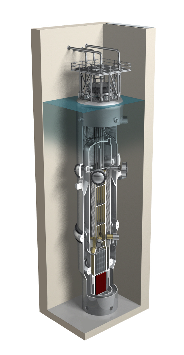 뉴스케일 소형모듈원전 단면/사진제공=두산중공업
