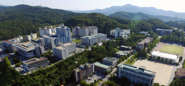 충남 아산에 둥지를 틀고 있는 순천향대학교 캠퍼스. 사진제공=순천향대