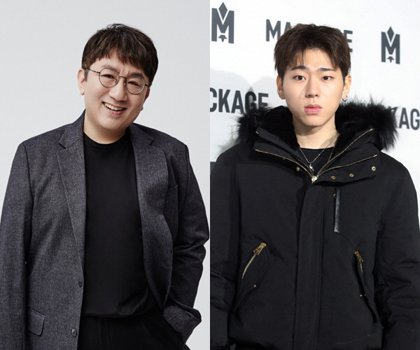 방시혁, 지코 / 사진=빅히트엔터테인먼트 제공, 양문숙 기자