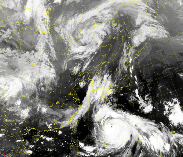 태풍 하이선의 위성 영상. /사진제공=국가기상위성센터