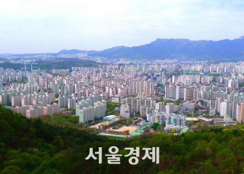 상계동 아파트 단지 전경.