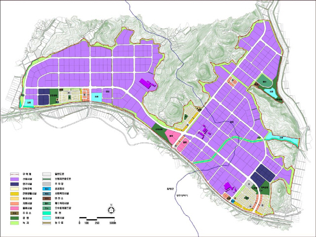 빛그린 국가산업단지 토지이용계획도 / LH