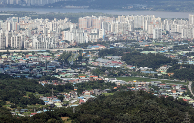 3기 신도시 중 하나인 하남 교산지구 전경.