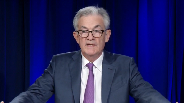 제롬 파월 연준 의장이 16일(현지시간) FOMC 결과에 대해 기자회견을 하고 있다. /연준
