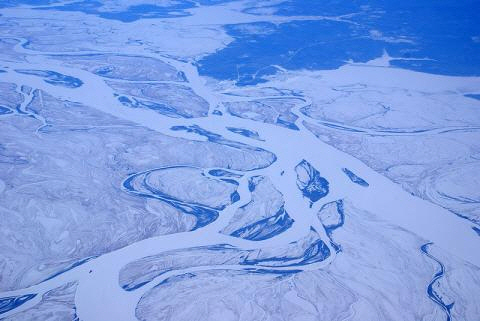 시베리아 영구동토층이 녹음 모습. /위키미디어