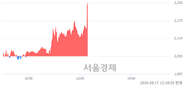 <유>세우글로벌, 전일 대비 8.03% 상승.. 일일회전율은 5.48% 기록