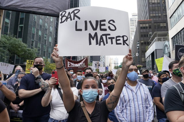 [사진] '방역조치 완화를' 뉴욕서 시위