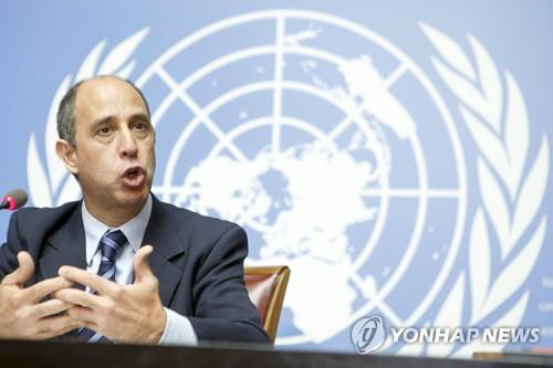 토마스 오헤아 퀸타나 유엔 북한인권특별보고관.