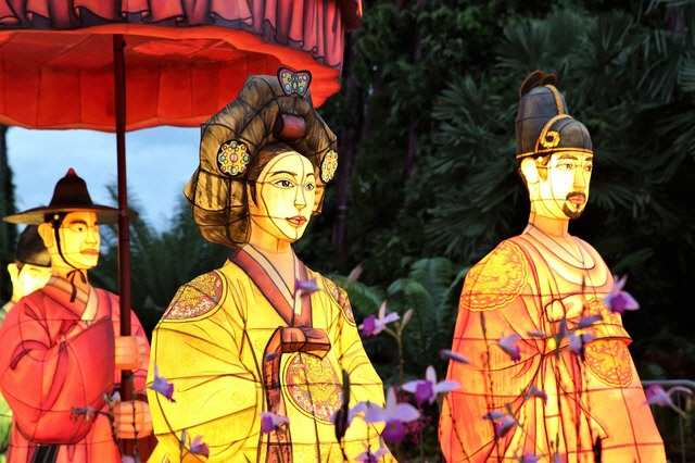 싱가포르에 전시된 왕가의 산책 등(燈) 사진/사진제공=문화체육관광부