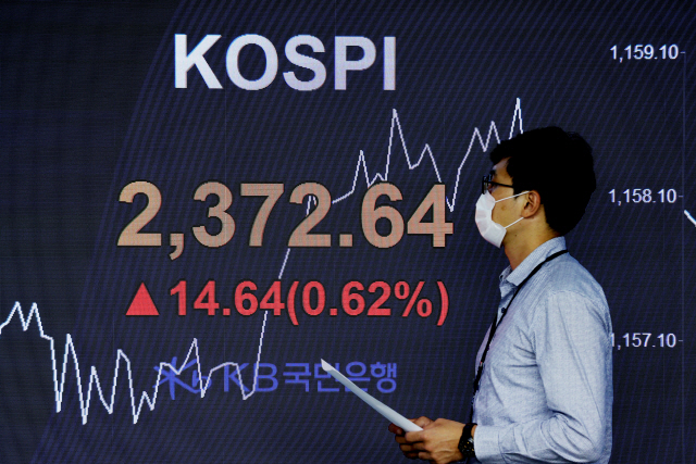 [마감시황]미국 증시 업고 강세 보인 코스피...소폭 상승하며 마감