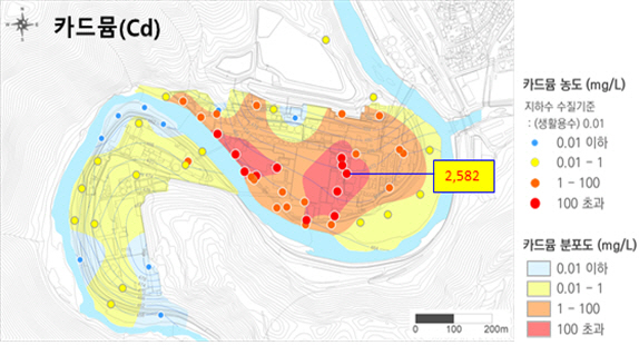 토양 카드뮴 오염현황 /사진제공=환경부