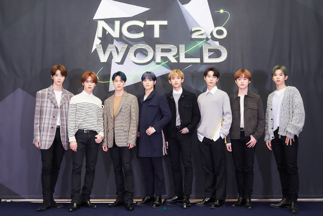 NCT 태용, 도영, 쿤, 윈윈, 제노, 천러, 성찬, 쇼타로가 14일 Mnet ‘NCT World 2.0’ 제작발표회에 참석했다. / 사진=Mnet 제공