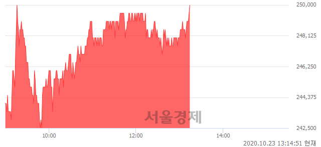 <유>롯데케미칼, 장중 신고가 돌파.. 249,500→250,000(▲500)