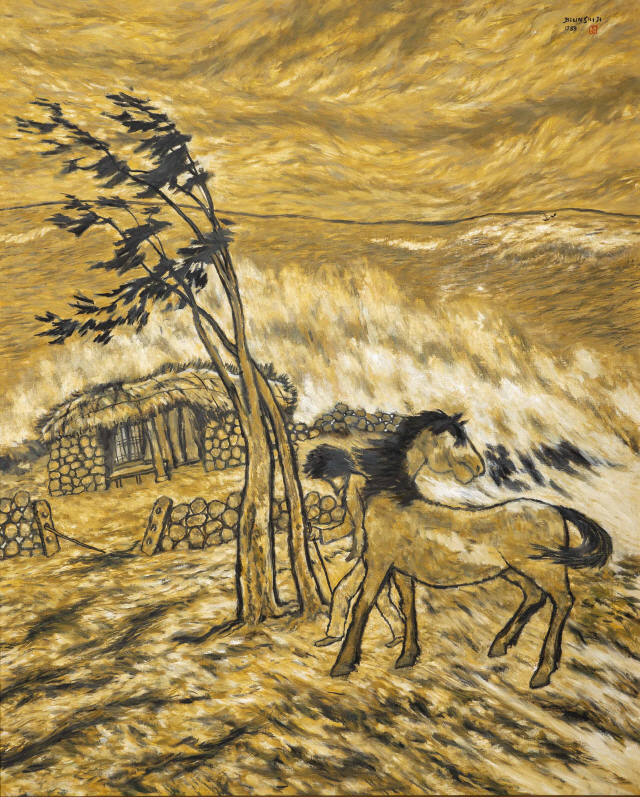 변시지의 1989년작 ‘폭풍’ /사진제공=가나아트갤러리