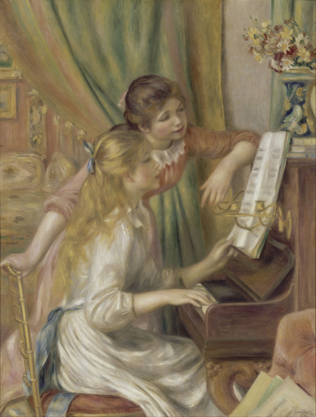 오귀스트 르누아르의 ‘피아노 앞의 소녀들’(1892년)