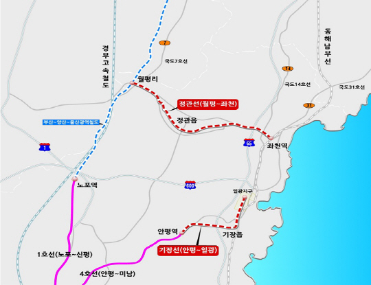 기장군 '도시철도 기장선·정관선, 동남권 광역철도 기본계획 반영' 건의