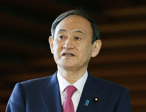 스가 요시히데 일본 총리./교도연합뉴스