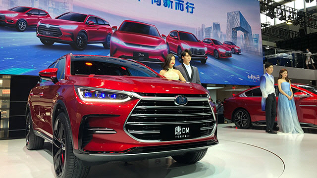 지난 9월 ‘2020 베이징 모터쇼’에 중국산 자동차가 전시돼 있다. /연합뉴스