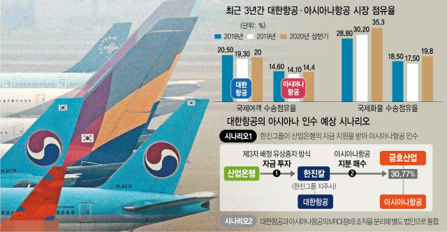 7兆 넘는 혈세 논란…대한항공·아시아나 메가빅딜 산 넘어 산