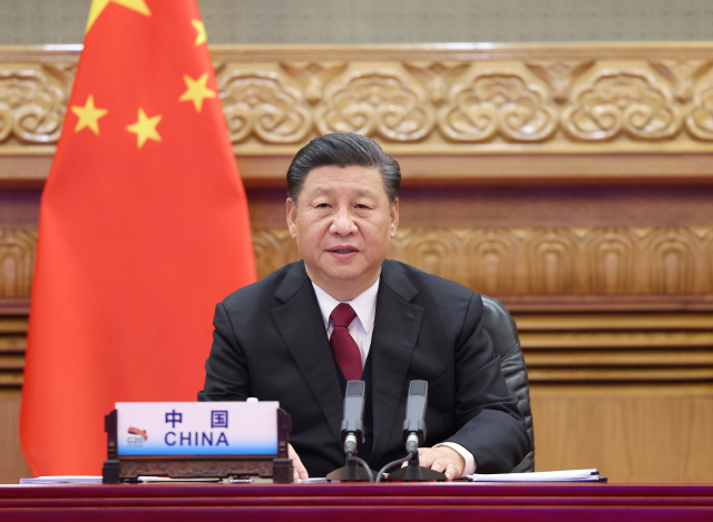 시진핑 중국 국가주석이 지난 22일 G20 화상 정상회의에서 “오는 2060년까지 ‘탄소 중립’ 목표 실현”을 재확인하고 있다. /신화연합뉴스