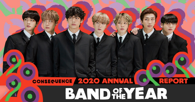 방탄소년단 / 사진=Consequence of Sound 공식 트위터