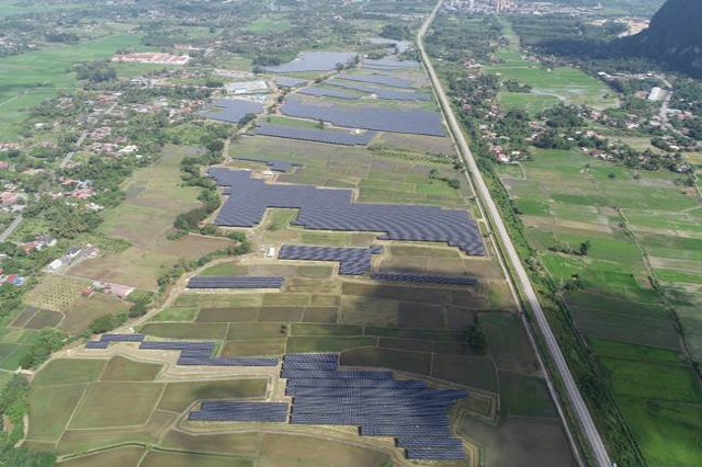 한화에너지가 지난달 말레이시아 LSS 2 Chuping 태양광 발전소 전경 /사진제공=한화에너지