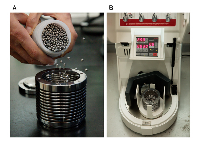 암모니아 생산에 사용된 쇠구슬(볼 밀링) 장비. /사진제공=UNIST