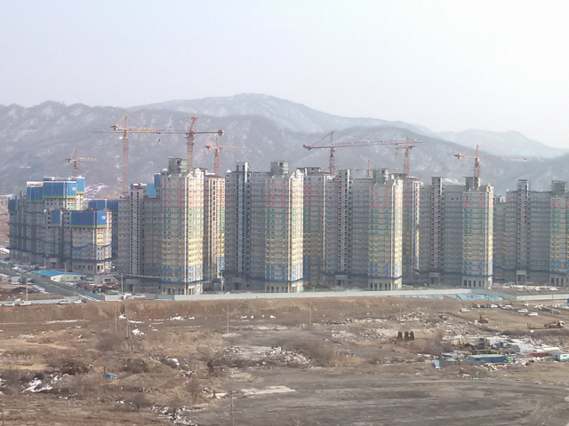 수도권 아파트 공사현장