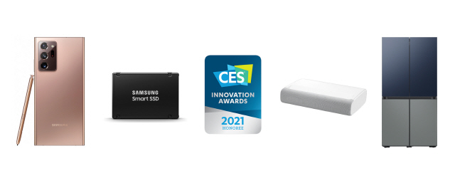 CES 2021에서 혁신상을 받은 삼성전자 제품 /사진제공=삼성전자