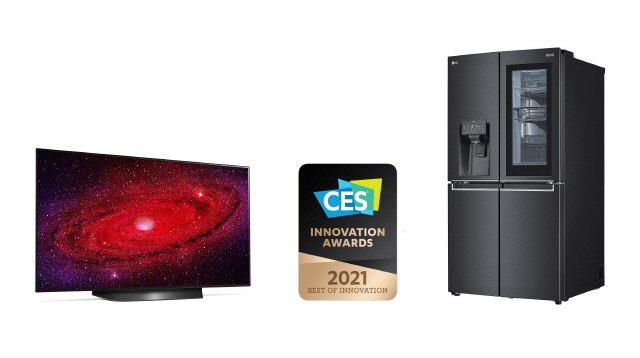 CES2021에서 혁신상을 수상한 LG전자 제품 /사진제공=LG전자