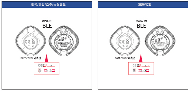 갤럭시 스마트태그 인쇄시방서./미국 연방통신위원회(FCC) 문서