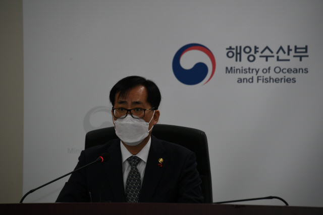 박준영 해양수산부 차관이 28일 제3차 항만재개발 기본계획을 브리핑하고 있다. /사진제공=해수부