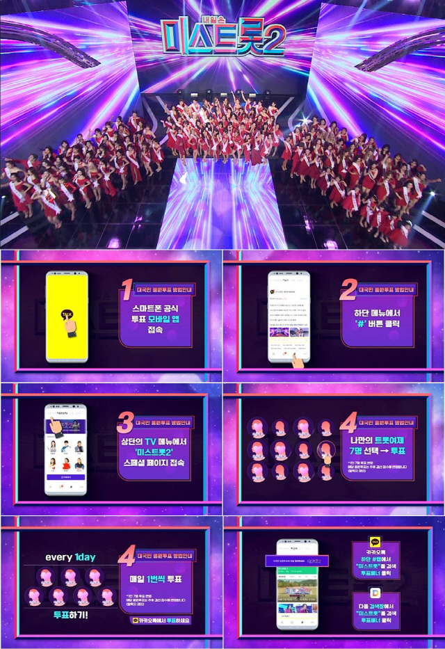 유사 앱까지 등장한 '미스트롯2' 정확한 투표 방법은?