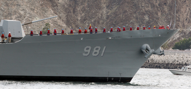 청해 부대 호르 무즈 해협에 도착… 한국 유조선 포획 대응