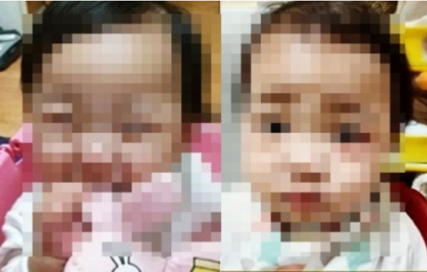 입양되기 전 정인이 모습(왼쪽 사진)과 입양된 후(오른쪽 사진)의 모습./SBS ‘그것이 알고 싶다’ 캡처
