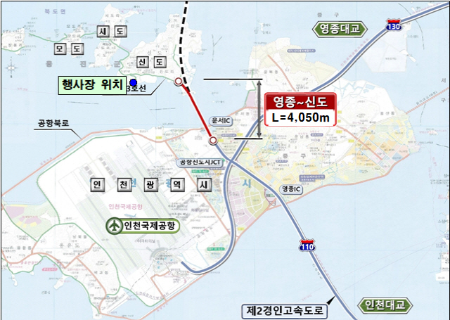 영종도~신도 남북평화도로 27일 '첫 삽'