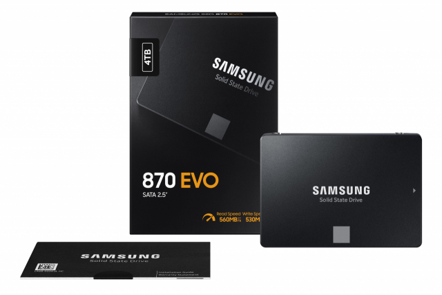 삼성전자가 출시한 870 EVO SSD 패키지 /사진제공=삼성전자