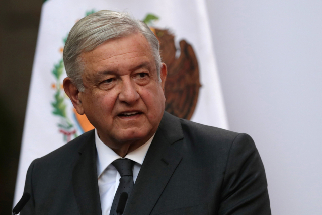 안드레스 마누엘 로페스 오브라도르 멕시코 대통령. 24일(현지 시간) 로페스 오브라도르 대통령은 트위터를 통해 자신이 코로나19 확진 판정을 받았다고 밝혔다./로이터연합뉴스