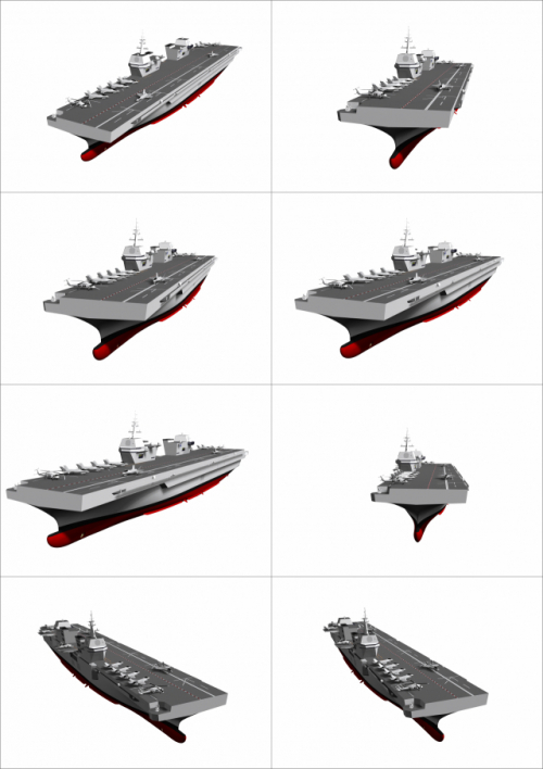 해군이 4일 개최한 ‘경항공모함 세미나’에서 공개한 경항모 개념도. /사진제공=해군