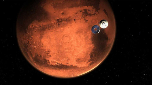 퍼시비어런스의 화성 착륙 상상도
