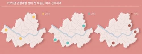 생애 첫 주택…20·30·40대 선호지역 달랐다[집슐랭]