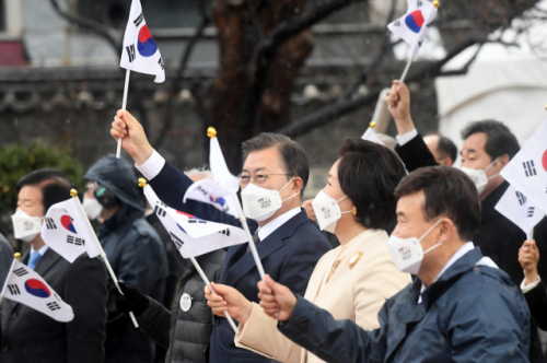 文 3·1절 기념사에…주호영 '죽창가 부르던 정권, 대일본 태도 전환 이유 뭔가'