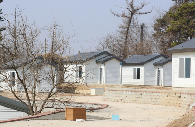 청주 넥스트폴리스 산업단지 예정지에 조립식 주택들이 자리잡고 있다./연합뉴스