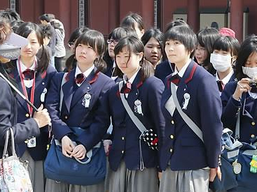 일본 고등학생들의 모습. 사진은 기사 내용과 무관함./연합뉴스