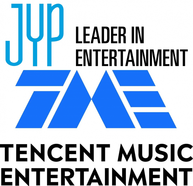 / 사진=JYP엔터테인먼트(위), 중국 텐센트 뮤직 엔터테인먼트 그룹