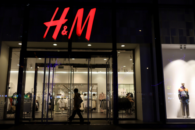 중국 베이징에 위치한 H&M 매장.