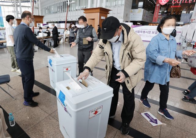 재보궐선거 사전투표율 오후 1시 현재 4.44%…총선때보다 낮아