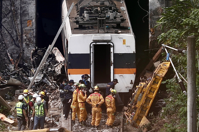 미국과 일본 ‘원조’대만 열차 사고… 3 일 일찍
