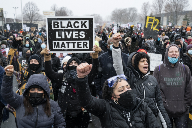 [사진] 되풀이 되는 비극…'흑인 목숨도 중요하다' 시위