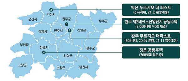 [사진: 대우건설, 전북지역 공급계획]